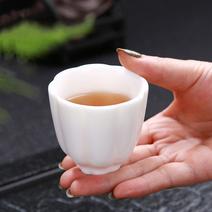 Sold At A Loss One Tea Cup Fat Mutton Jade Porcelain Master Cup Ceramic Dehua