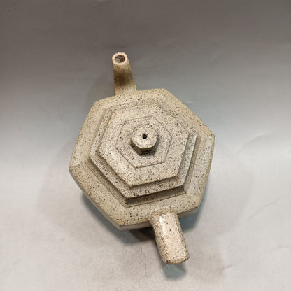 Chinese Yixing Zisha Clay Teapot Handmade Square kettle Li Qinxian 200ml