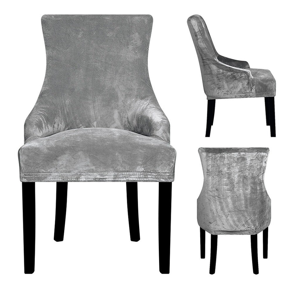 Velvet Fabric Sloping Arm Chair Cover/Seat Covers For Hotel Party Banquet
