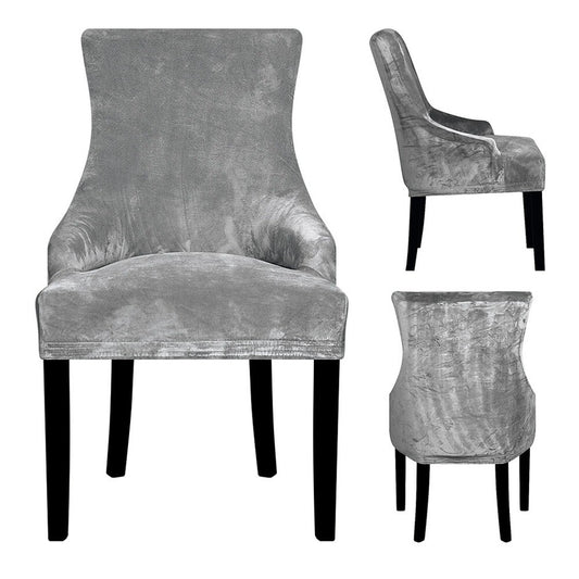 Velvet Fabric Sloping Arm Chair Cover/Seat Covers For Hotel Party Banquet