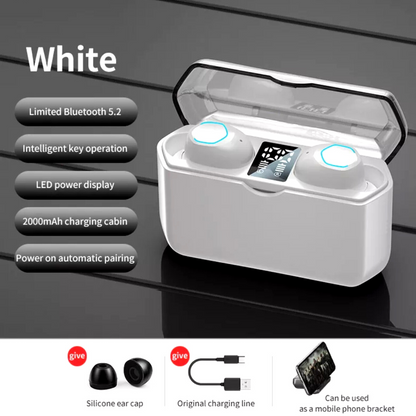 2023 Bluetooth Earbud Headset TWS 5.3 Wireless Earphone Invisible for All Phone