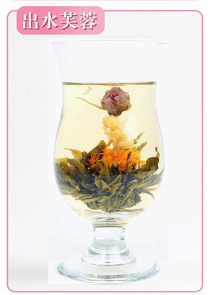 Chinese Organic Jasmine Flower Tea Jasmine Chun Hao Blooming Tea 20pcs