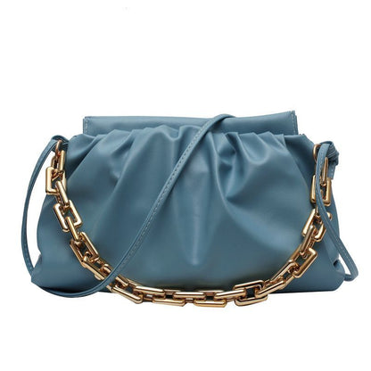 Retro Dumplings Messenger Bag Chain Fashion Cloud Crossbody Shoulder Bag Handbag