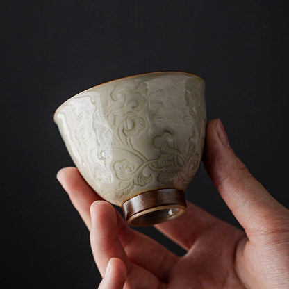 Chinese Tea Cup Ceramic Kung Fu Teacup Beautiful Vintage Teaware A Cup Of Tea