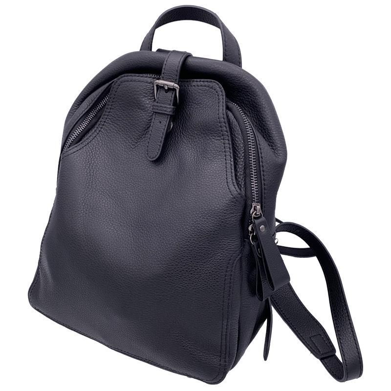 Backpack Women Genuine Leather Travel Shoulder Bags Gray Brown Black School Book