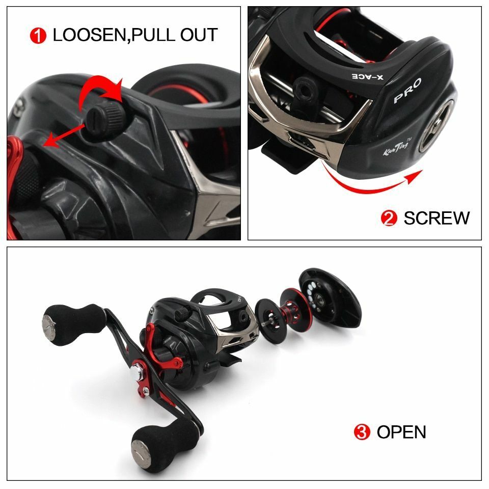 Baitcasting Fishing Reel Equipped Strands Line Braking Power Quality Ultra Light