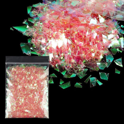 Nail Art Decor 10g Holographic Irregular Sequins Glitter Sparkly Colorful Flakes