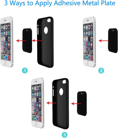 Metal Plates Adhesive Sticker Replace For Magnetic Car Mount Phone Holder