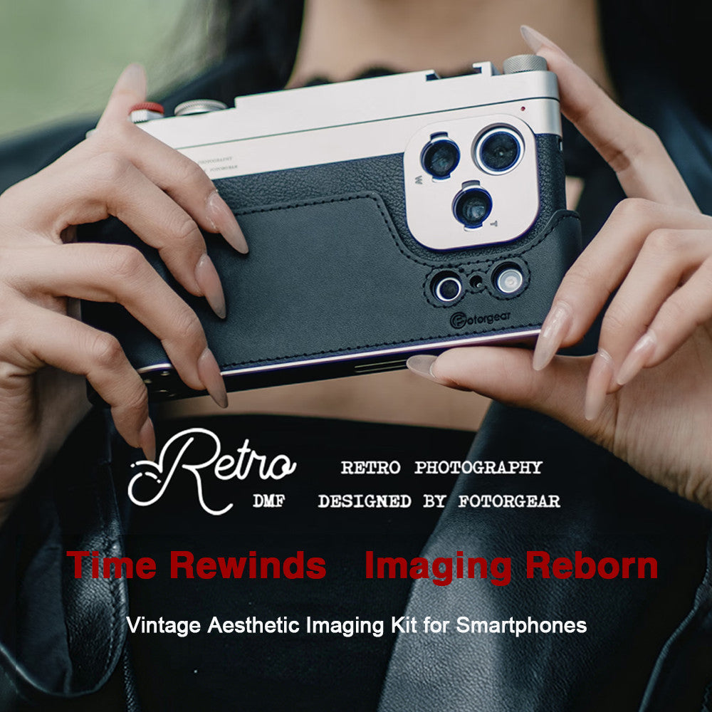 FotorGear Retro DMF Professional Photography Kit – For iPhone 16/17 Pro Series