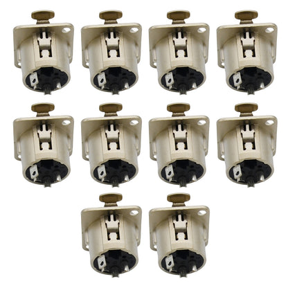 10pcs Microphone Jack Audio Connector XLR 3-Pin Durable Construction Chassis