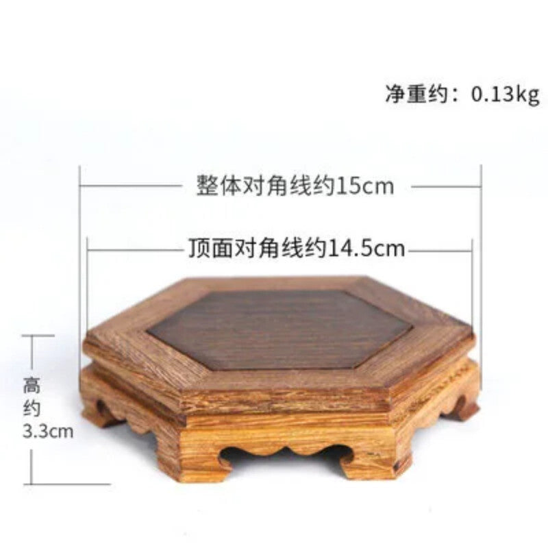 Tea Set Base Mahogany Chicken Wing Wood Base Flower Bonsai Wood Bracket