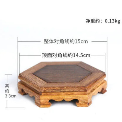 Tea Set Base Mahogany Chicken Wing Wood Base Flower Bonsai Wood Bracket