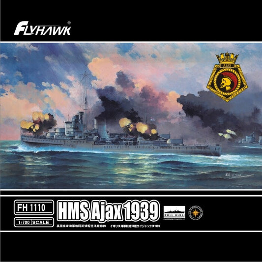 Flyhawk FH1110 1/700 Scale HMS Cruiser Ajax 1939 Model Kit