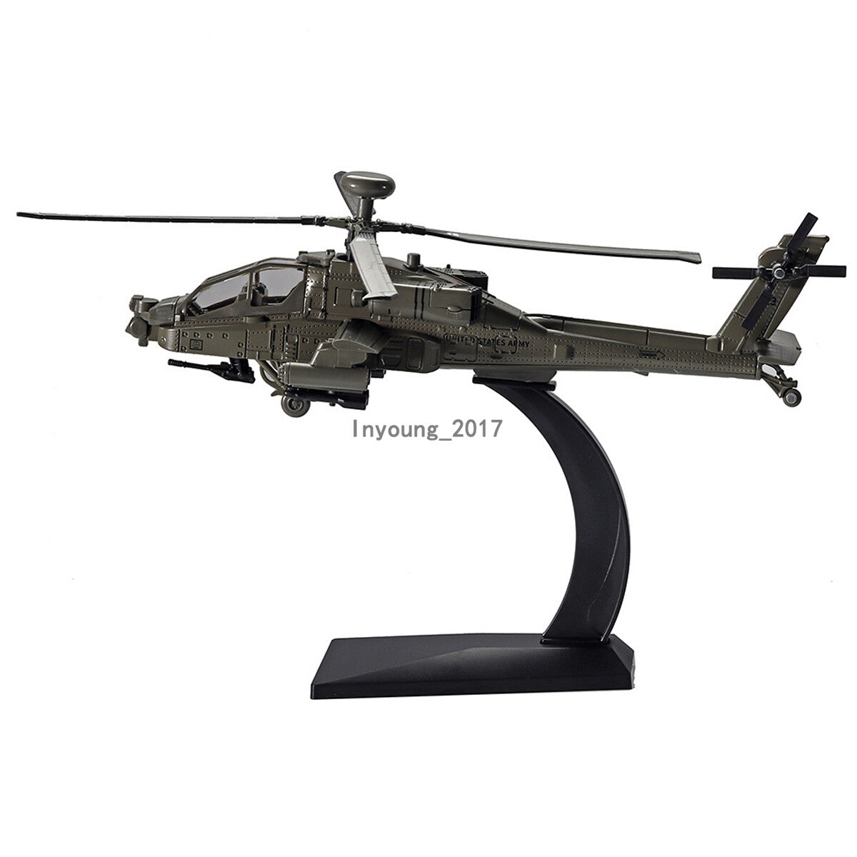 Boeing AH-64 Apache Helicopter Model Diecast Toy Plane Airplane Toys for Boys