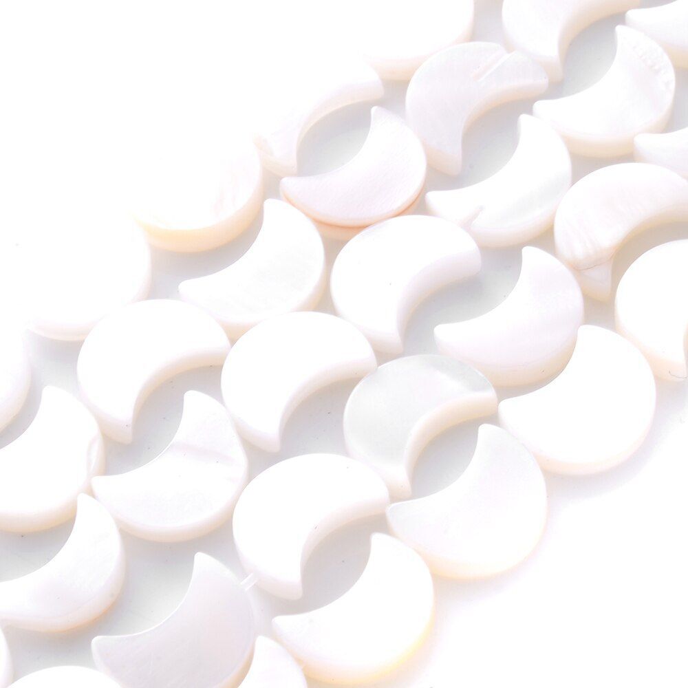 30-34pcs 8x11mm Natural Shell Spacer Beads Jewelry Making Bracelet Necklace DIY