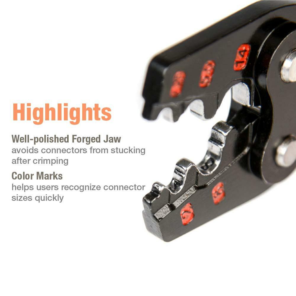 IWISS IWS-16 Ratchet Crimping Tool Non-Insulated Terminals AWG 22-6 1.25-14mm2