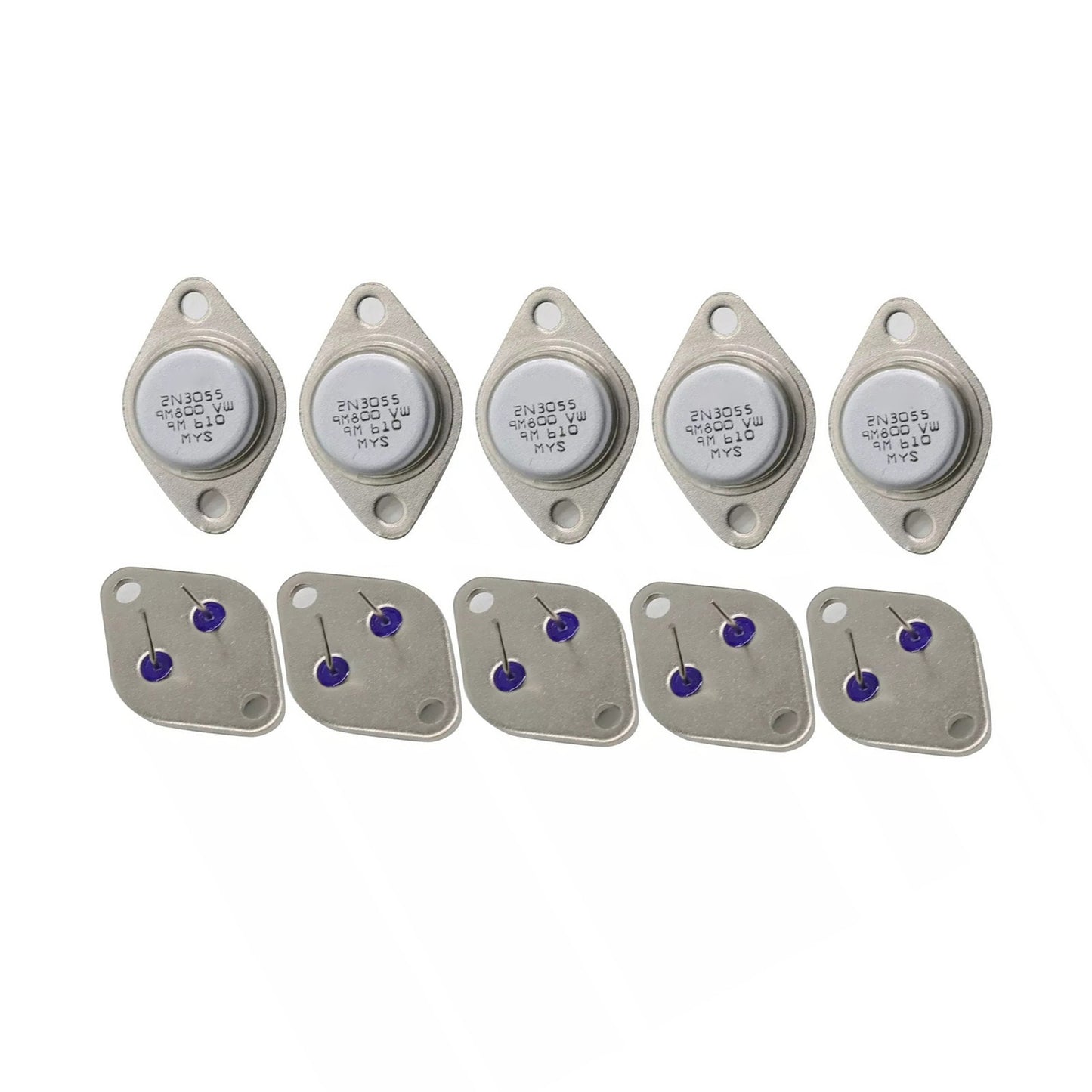 10X 2N3055 Transistor NPN TO-3 15A 60V 115W Power Switch Amplifier Metal Case