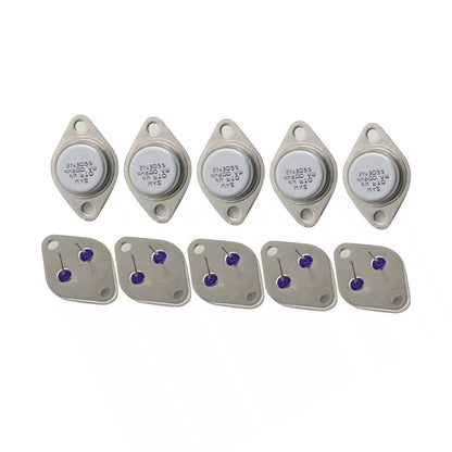 10X 2N3055 Transistor NPN TO-3 15A 60V 115W Power Switch Amplifier Metal Case