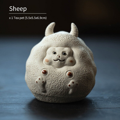 Cute Rabbit Purple Clay Teapet from Yixing