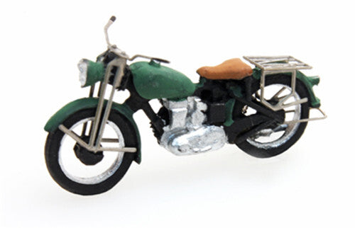 ARTITEC for Triumph Motorcycle civil version green 1/87 FINISHED MODEL