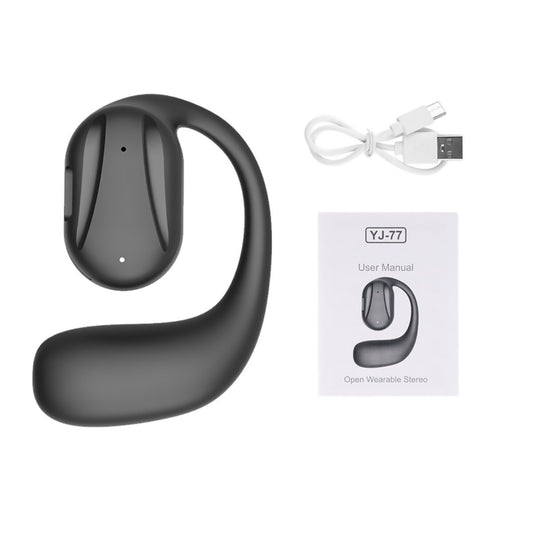 Black Driving Trucker Bluetooth 5.2 Wireless Headset Noise Cancelling Earbud B