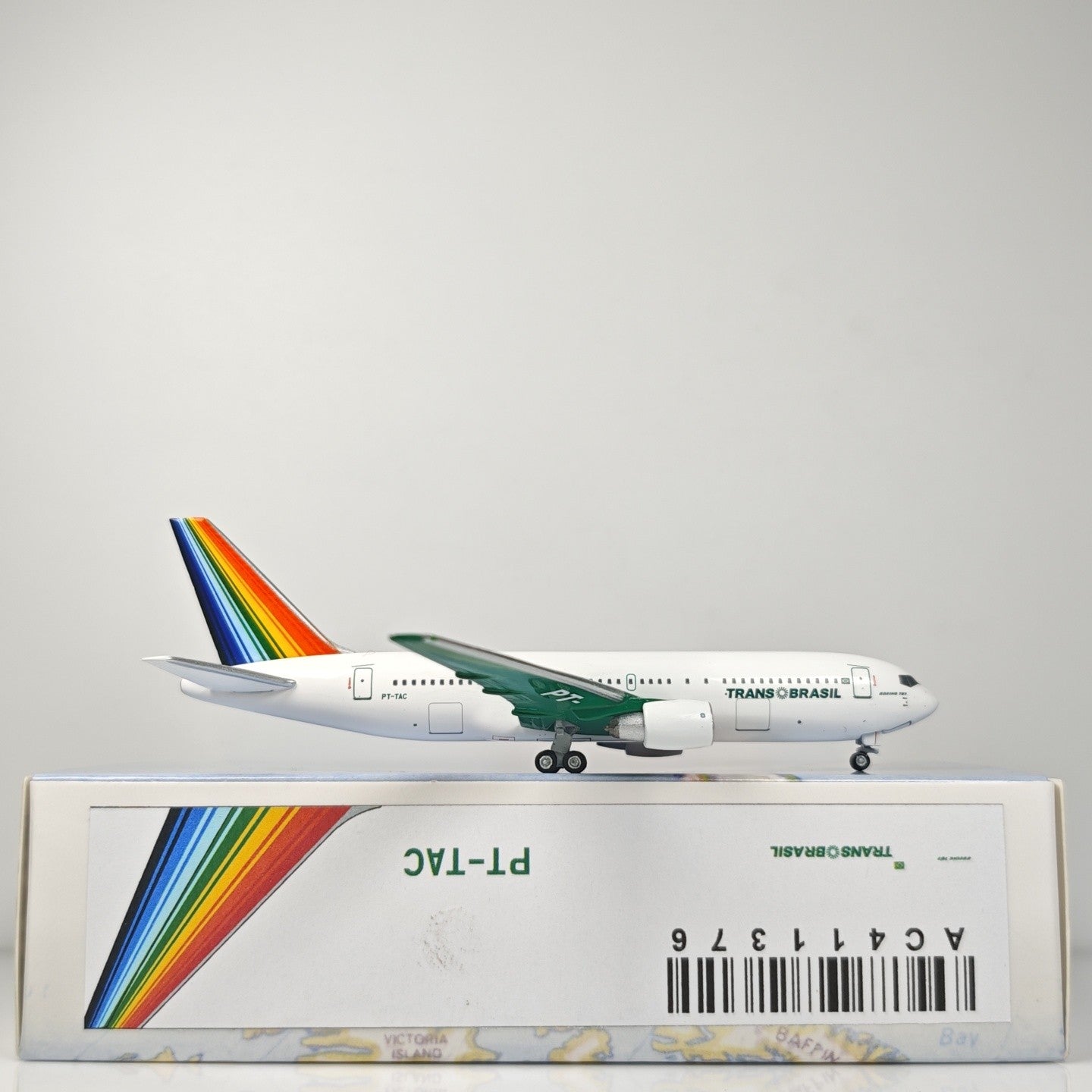 1:400 Aeroclassics Transbrasil B767-200 PT-TAC Passenger Plane Diecast Model