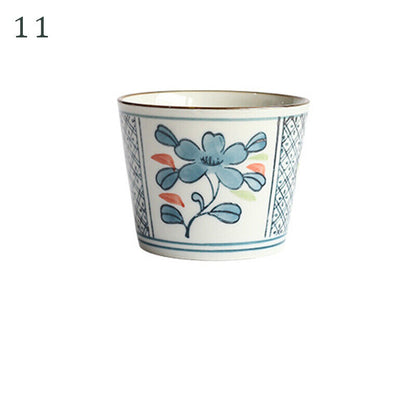 Japanese Style Ceramic Tableware Straight Cup Porcelain Tea Cup Sake Mug GIft