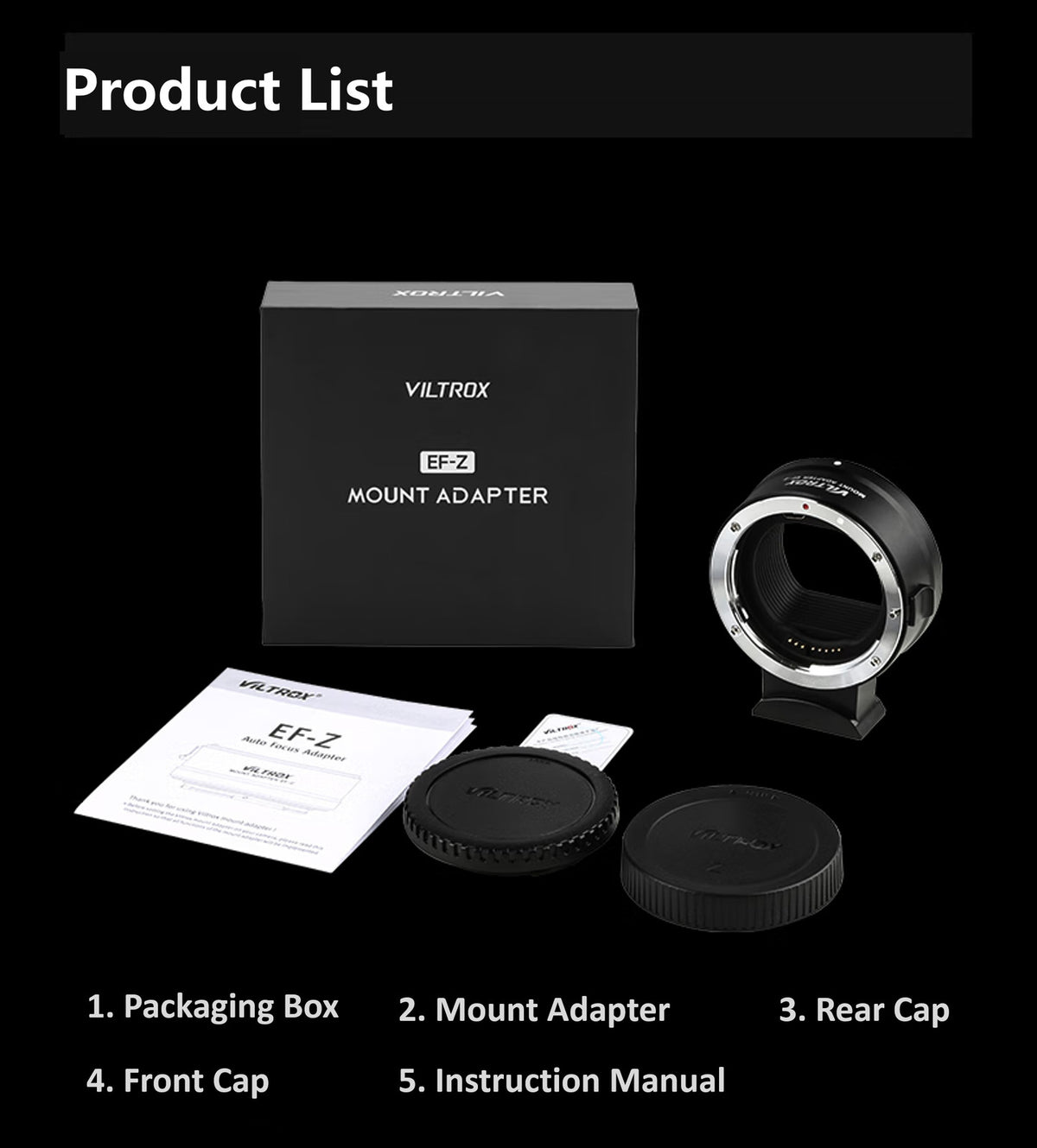Viltrox EF-Z AF Auto Focus Lens Adapter Ring for Canon EF Lens to Nikon Z Mount