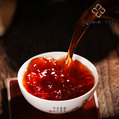 250g Ripe Pu'er Yunnan Banna Ancient Tree Glutinous Aroma Mini Round Tea Cake