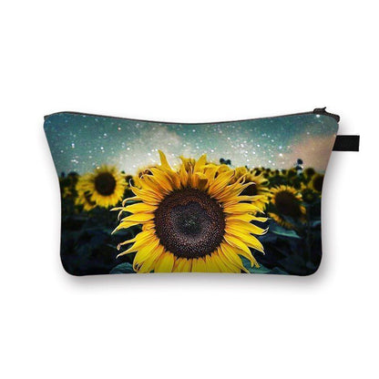 Woman Waterproof Makeup Bag Fashion Yellow Black Cosmetic Pouch Travel Organizer
