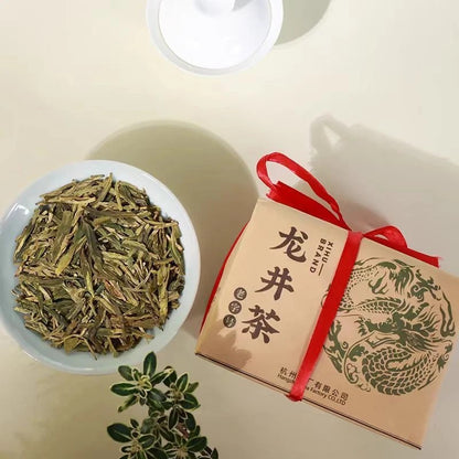 250g 2025 New Chinese Longjing Tea Long Jing Spring Xi Hu Dragon Well Green Tea