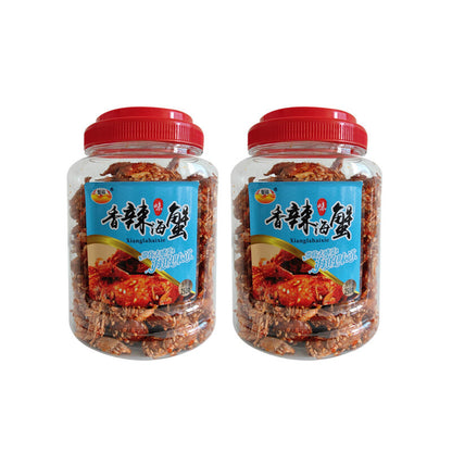 500g Spicy Small Sea Crabs Canned Cooked Seafood