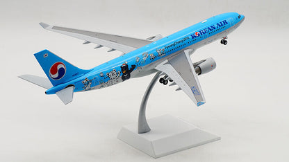 1:200 30CM JC WINGS KOREAN AIR AIRBUS A330-200 Passenger Airplane Diecast Model