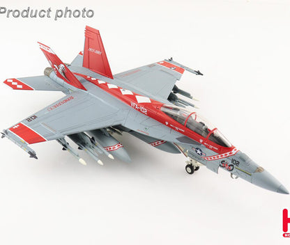 HM 1/72 F/A-18F Super Hornet Fighter Model VF-102 Squadron US Navy 2005