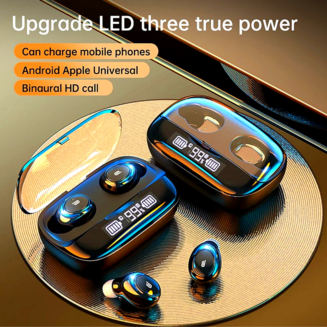 Audifonos inalambricos Bluetooth 5.0 Auriculares para Telefonos con Power Bank
