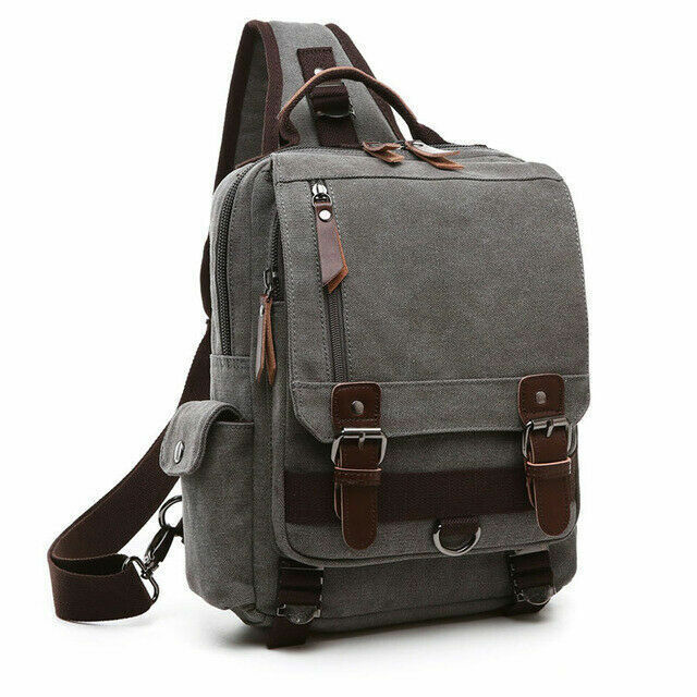 Canvas Backpack Men Travel Back Pack Shoulder Bag Women Laptop School Bags