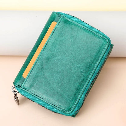 Leather Wallet Women Clutch Bag Coin Purse Small Card Holder 10*12*3.5 CM 160 G