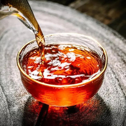 Hou De Good Moral Character * 2021 Yunnan Menghai CHINATEA Ripe Pu'er Tea 357g
