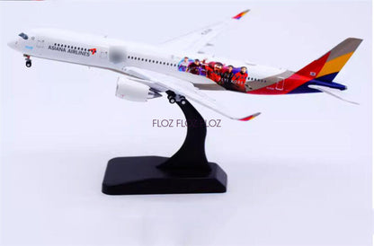 for JC Wings Asiana Airlines for Airbus A350-900XWB HL8381 Fly Korea 1:400 Model