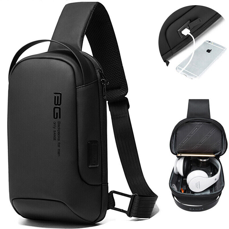 Sling Backpack Oxford cloth Waterproof Crossbody Chest Bags Outdoor Sport Bag
