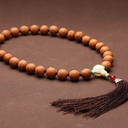 Nepal Bodhi Seed 108 Beads Meditation Mala Necklace for Men Women