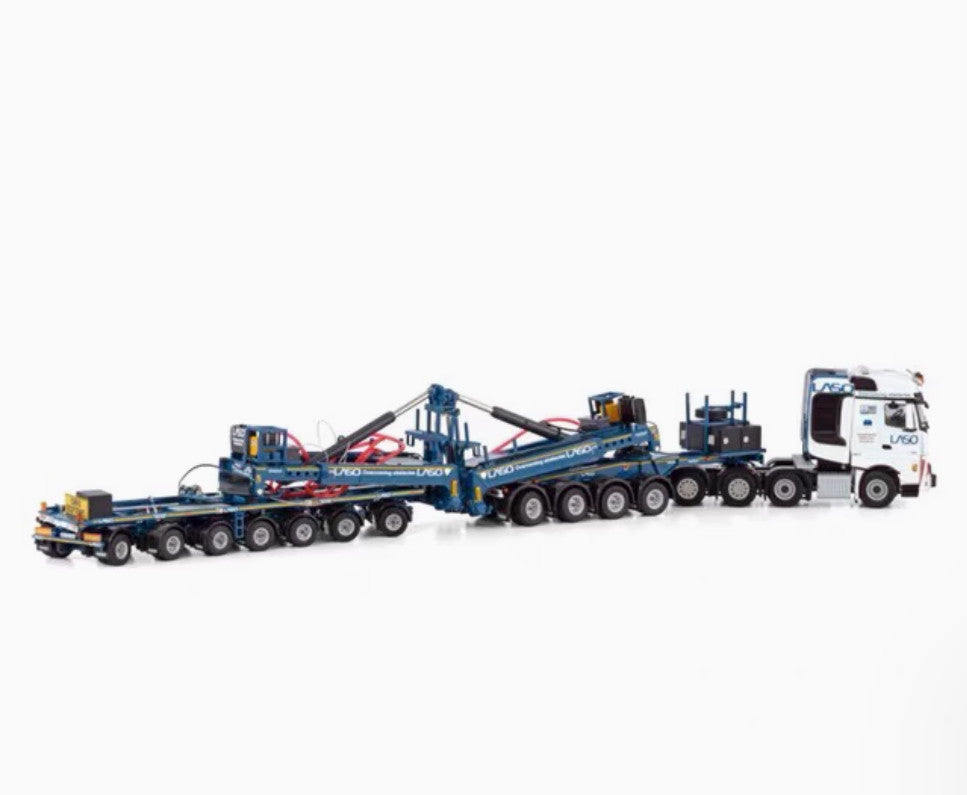 1:50 WSI MB MP4 SLT 8X4 Wind Power Trailer LASO Construct Machine Diecast Model
