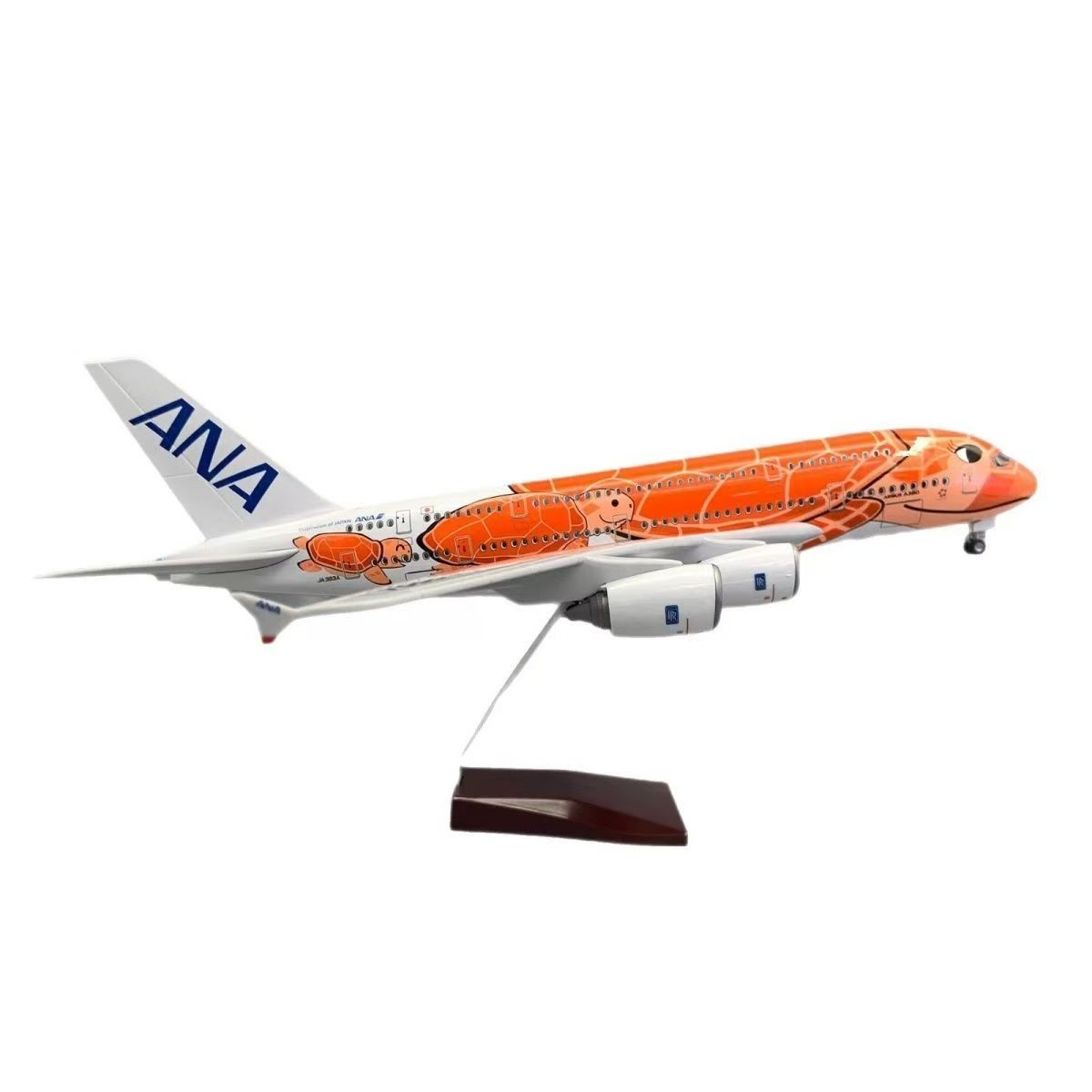 1:160 46CM ANA AIRBUS A380 Passenger Airplane Landing Gear Resin Aircraft Model