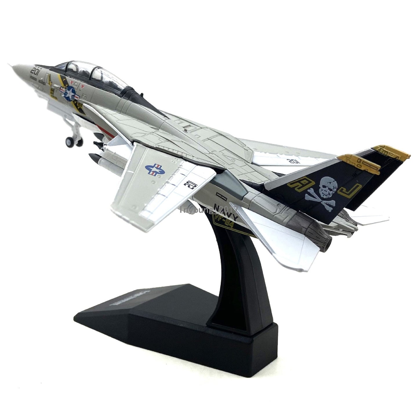1:100 F-14A Tomcat Fighter Airplane Model Diecast Military Army Plane Model