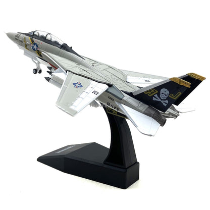 1:100 F-14A Tomcat Fighter Airplane Model Diecast Military Army Plane Model