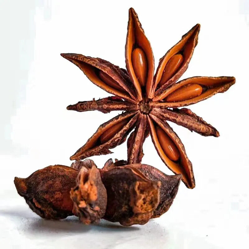 Premium 100 - 500 Gram Star Anise Whole -Refreshing Herbal Tea for Digestive Aid