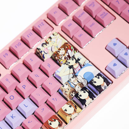 108 Keys PBT Keycap Set F/Mechanical Keyboard Fast Ship Stock Anime K-ON！