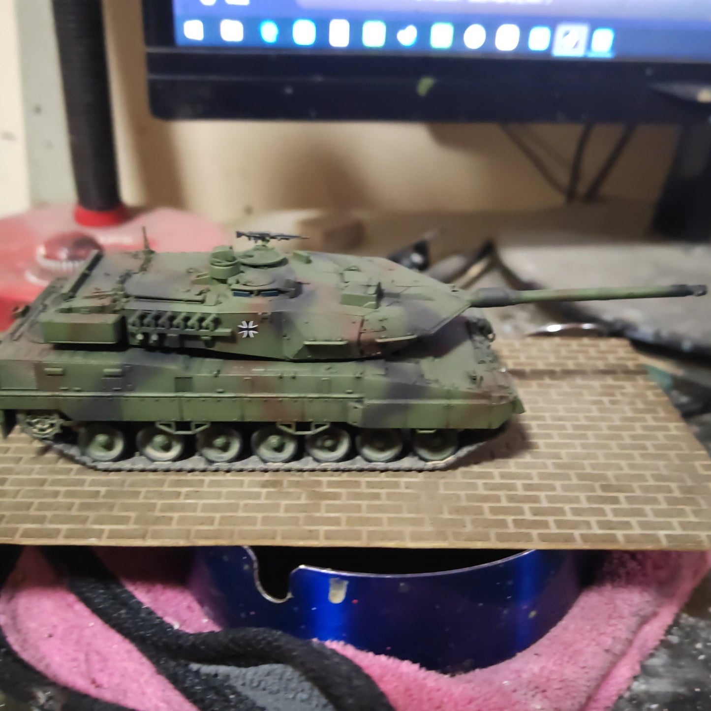 3D Printed 1/72 Germany Leopard 2A7 Tank Finished Product