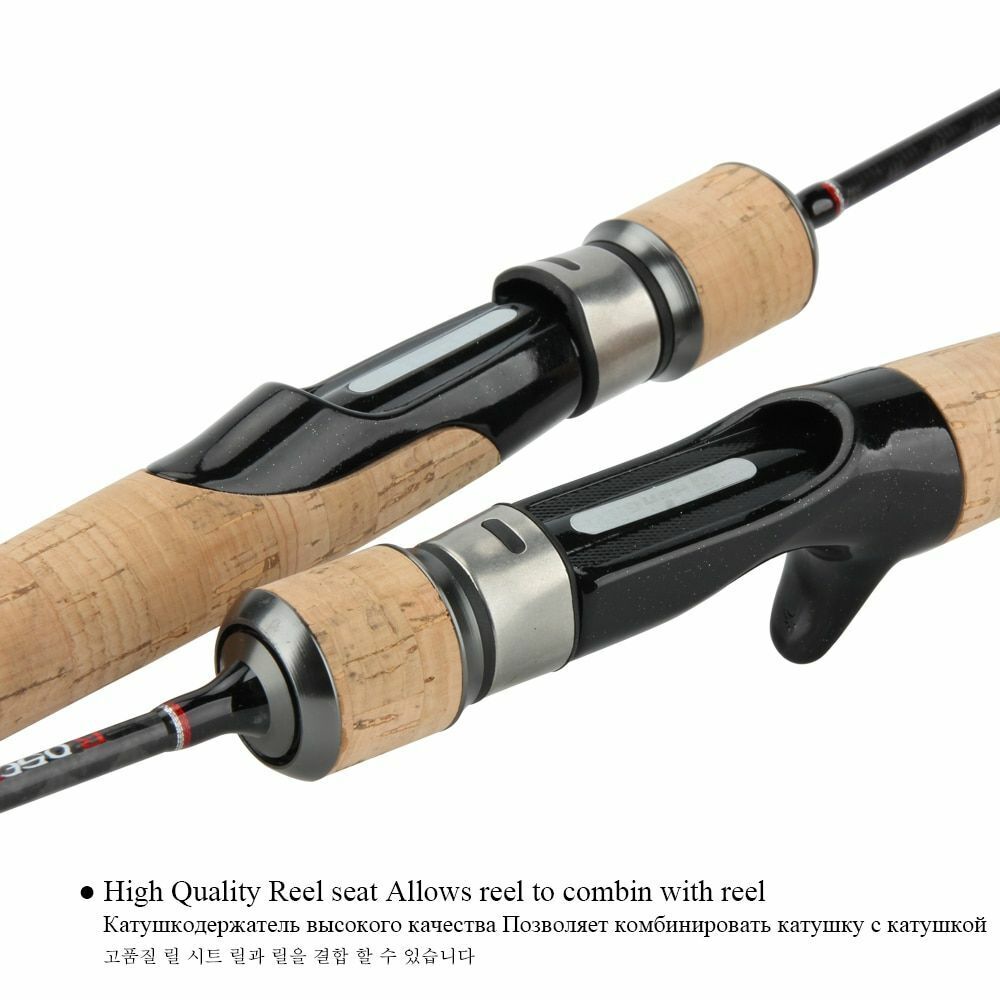 Fishing Rods Ultra-Light Weight Spinning/Casting Cork Sensitive Solid Tip Pike