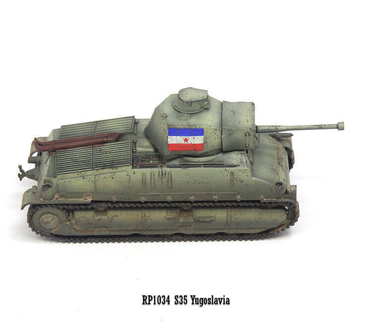 S-Model 1/72 Yugoslav S35 Military Medium Tank 6-pounder Gun Type Model RP1034